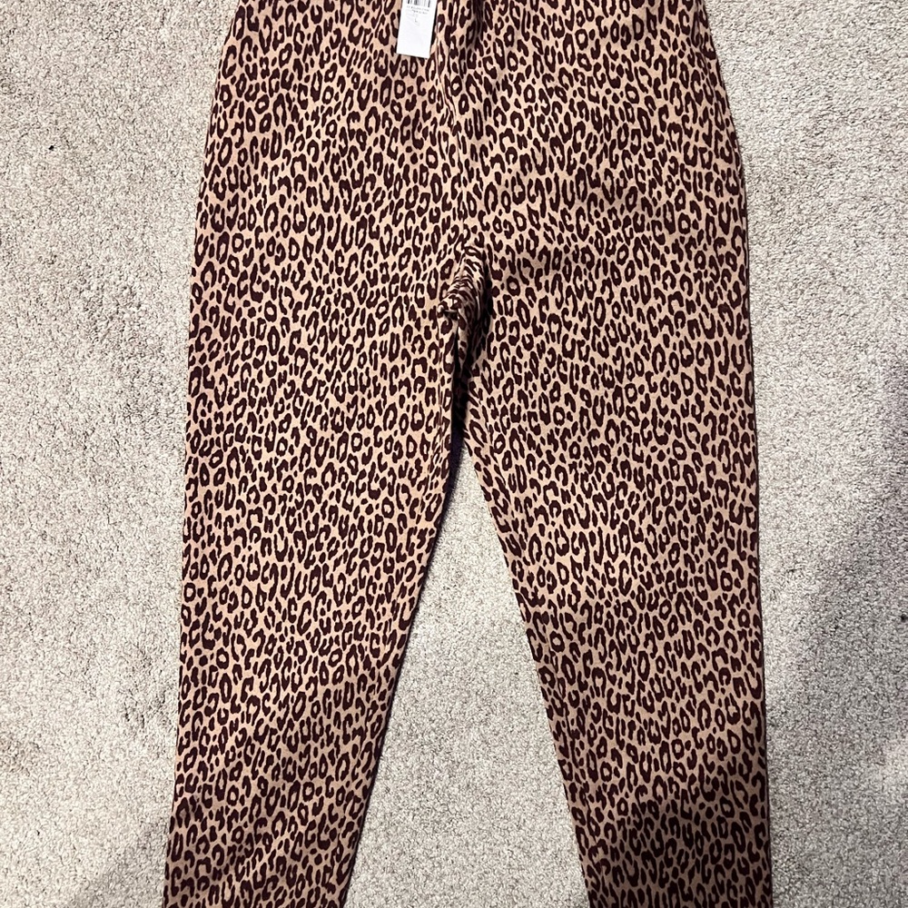 Ann Taylor Leopard Print Skinny Pants